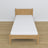 Lit chêne naturel en chêne – dimensions et schéma, Nizio Home