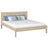 Lit double chêne blanchi w chambre – décoration avec literie, style scandinave