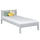 Single wooden bed grey – children’s room, solid wood, scandi style