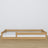 Lit bas chêne naturel w chambre – décoration scandinave, en chêne