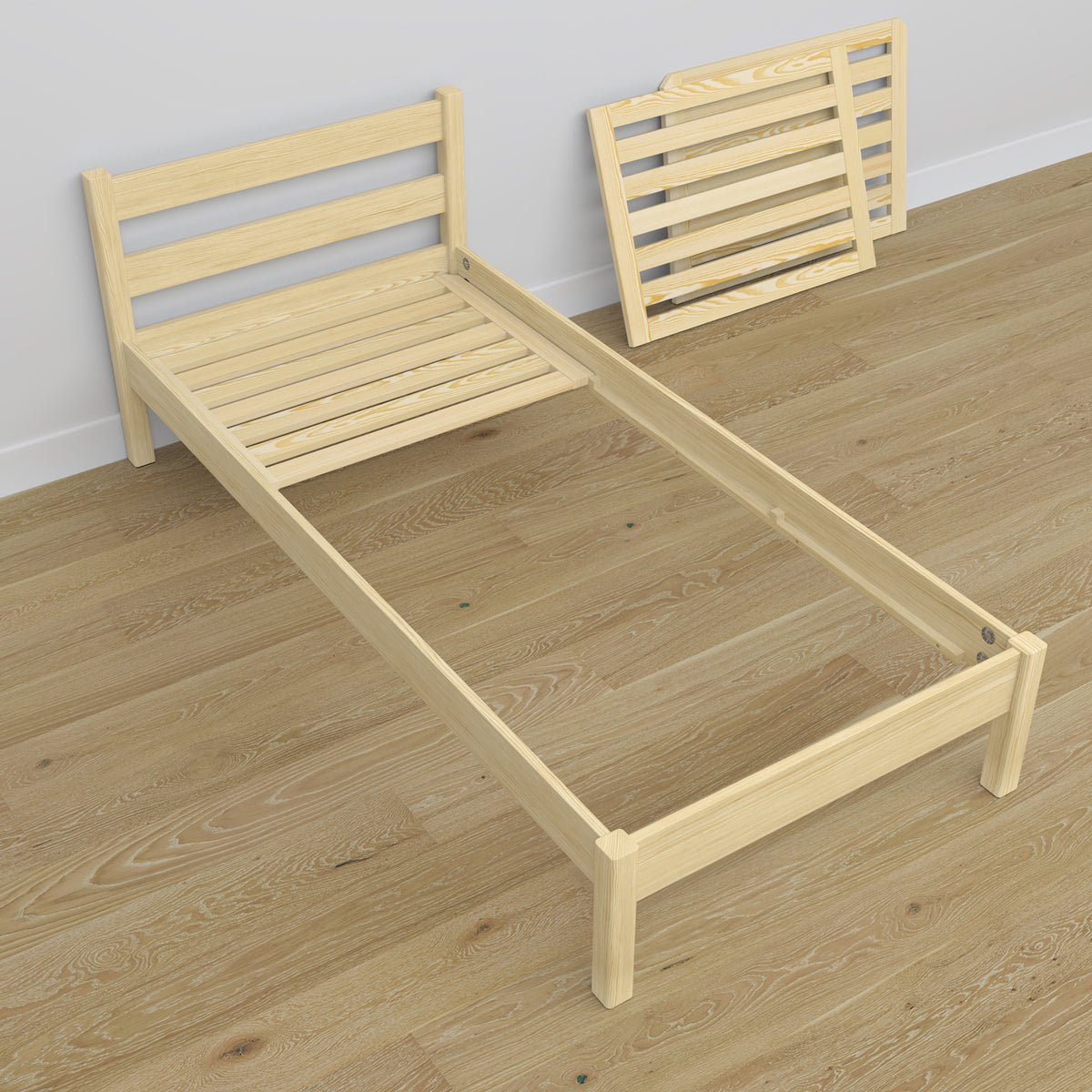 Nizio pine slatted base for single bed – durable support base