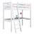 lit mezzanine avec bureau N03 en bois dans la couleur sur commande RAL/NCS – bois massif, Nizio