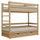Oak bunk bed with drawer N03 oak natural
