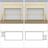 Lit mezzanine en bois pin incolore – vue du dessus na espace couchage
