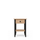 Oak bedside table 1S N01 Scandi oak natural / black