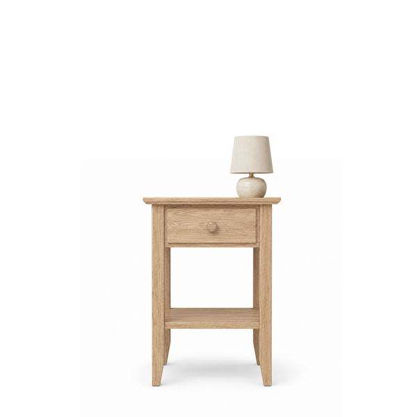 Table de chevet 1S N01 Scandi en chêne chêne naturel