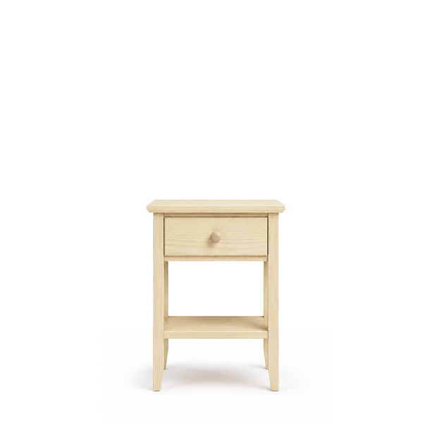 Table de chevet 1S N01 Scandi en pin pin incolore