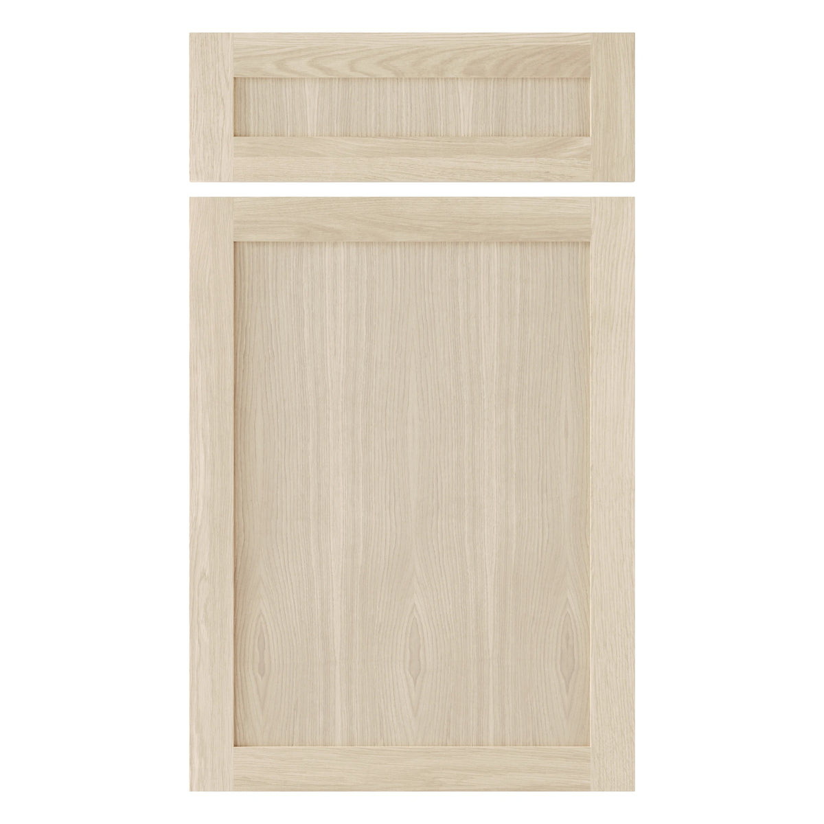 Façade de meuble en chêne blanchi