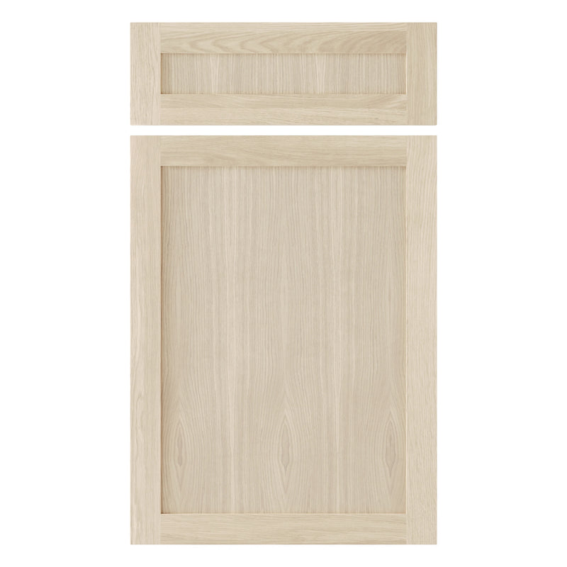 Façade de meuble en chêne blanchi